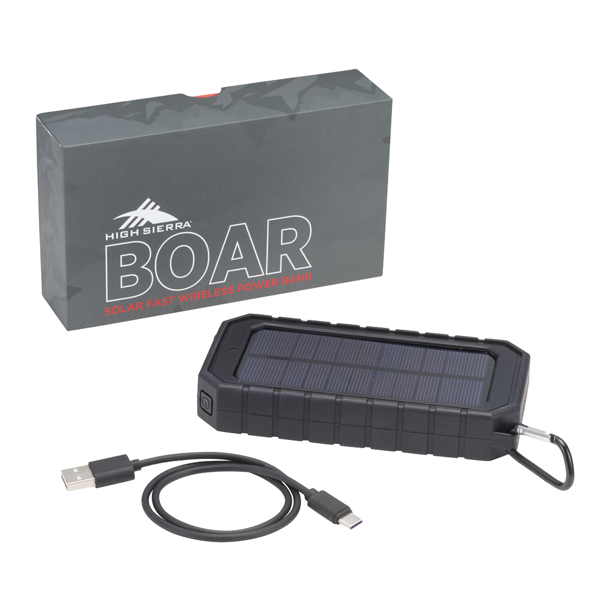 High Sierra® IPX 5 Solar 10,000 mAh Power Bank