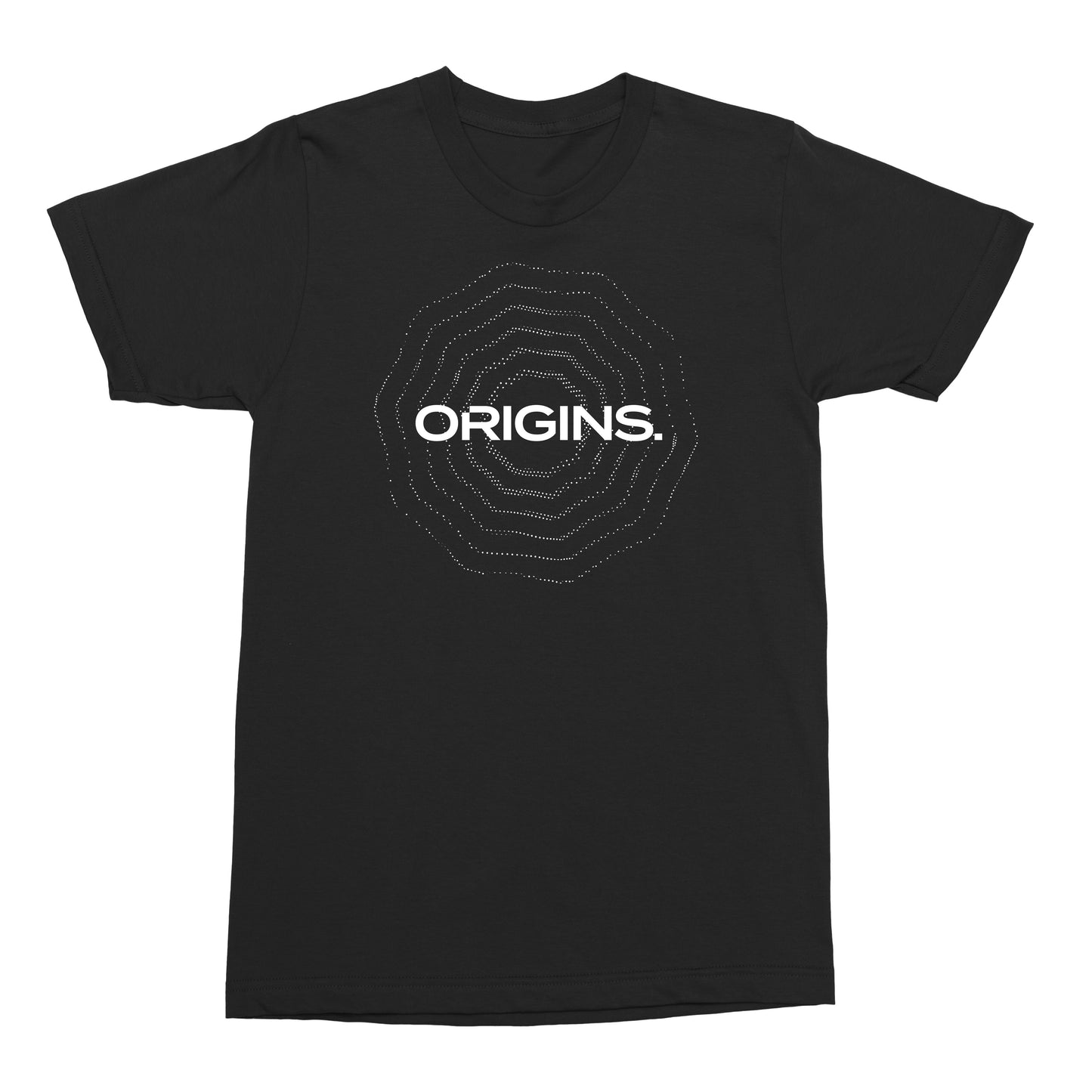 Origins Black T-Shirt (Straight Fit)