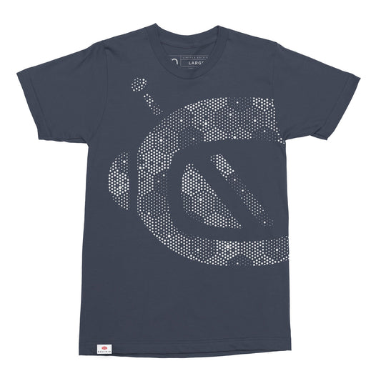 Big Bot, Little Fortress T-Shirt (Straight Fit - Indigo