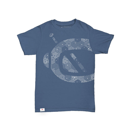 Big Bot, Little Fortress Youth T-Shirt (Straight Fit - Indigo)