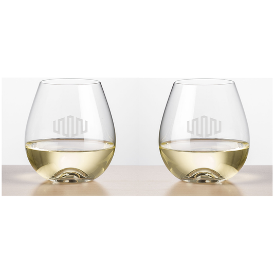 Fortress 19oz Stemless Wine Glasses (Set of 2)