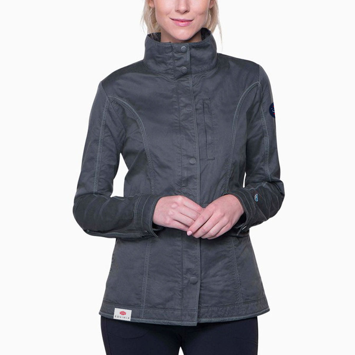 Kuhl Womens Projekt Fleece Jacket Gray Medium