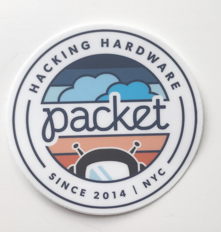 Packet Hacking Hardware Sticker