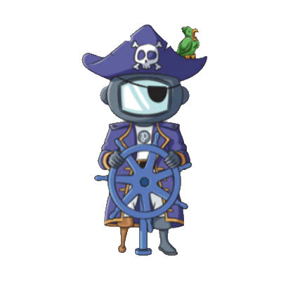 Pirate Bot Sticker